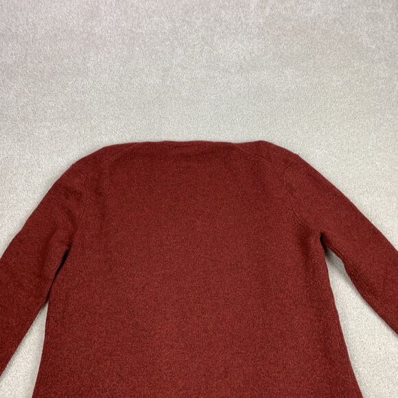Madewell Cozy Cardigan Sweater Merino Alpaca Wool Pockets Red Womens Small - Picture 8 of 15